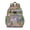 Olive-green-23, variant on Abstract Dog Art Students Backpack Watercolor Puppy Design with Floral and Geometric Patterns for School