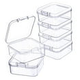 thumbnail image 3 of kowaku Small Square Polypropylene Jewelry Storage Boxes, Clear, 6 Count Pack, 3 of 7