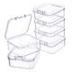thumbnail image 2 of 6 mini cajas de almacenamiento de joyas transparentes cuadradas con tapa, estuche organizador para M, 2 of 9