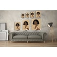 thumbnail image 3 of Black History Month 2021 Gifts for Her African Girl Beautiful Woman Canvas Wall Art Home Living Room Decor, 3 of 7