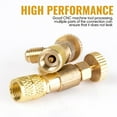 thumbnail image 2 of FrostHike R410/R22 Safety Valve Sealed Brass 1/4 5/16 Inch Air Conditioning Charging Hose Valve Adapter Refrigeration Tool for Air Conditioner(as show), 2 of 5
