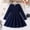 F-199Navy, variant on ZHOGXU Big Kids Girls Dress Long Sleeve Round Neck Solid Color Side Button Comfortable Stylish Dresses For Party And Daily Wear Navy 7-8 Years
