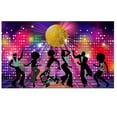 thumbnail image 5 of LUUFILx Large Fabric 70s 80s 90s Disco Fever Dancers Backdrop For Disco Theme Party Background Banner, 5 of 8