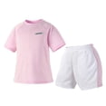 thumbnail image 4 of Tkrady Boys Clothes Summer New Breathable Sweat Short Sleeve Athletic Tops Shorts 2 Piece Set, Sizes 4-13 Years, 4 of 4