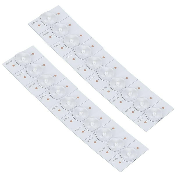 Cuentas de Lámpara Smd de 3V, Tablero de Fibra de Vidrio, Alta Dureza, Alto Brillo, Bajo Consumo de Energía, Filtro de Lente Óptica, Para Reparación de Televisores
