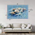 thumbnail image 2 of 8 Pack Art Acoustic Panels Sound Absorbing Beach Seashell Coastal Floral Flower Starfish Seashells Ocean Waves Decorative Soundproof Wall Panels Self Adhesive for Nursery Game Room Bedroom 48"x32", 2 of 7