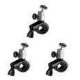 thumbnail image 1 of Redempat Camera Mount Bike Motorbike Front Bar Camera DV Support Handlebar Aluminum Alloy Camera Support Rack 360 Degree Rotation Stand Silver 3Set, 1 of 6