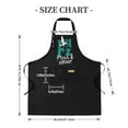 thumbnail image 5 of 2 Pack Adjustable Bib Apron with Bold ' Fresh & Vibrant ' Design Stylish Bird in 2 Front Pockets Perfect for Cooking & Chef Use for Men & Women, 5 of 6