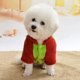 thumbnail image 2 of Franela colorida Navidad estilo muñeco de nieve dos pies invierno cálido ropa para mascotas ropa para perros gatos, 2 of 12