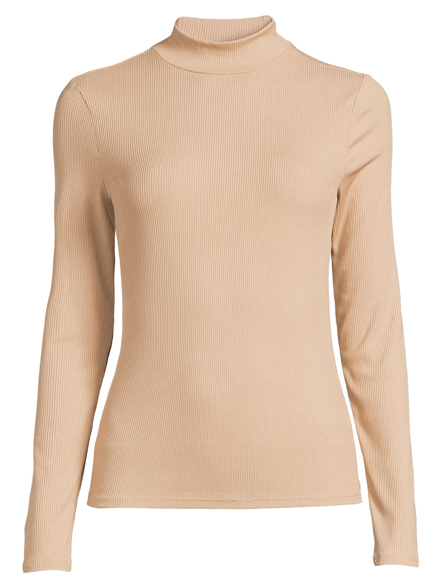 No Boundaries Women's Juniors Long Sleeve Mock Neck Top, Sizes XS-3XL