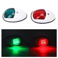 thumbnail image 1 of Navigation Signal Light Side Boat Light Boat Sidelight Yacht Lamp Marine Navigation Light 2Pcs Signal Lamp Red Green LED Waterproof Boat Navigation Light DC12V 3WWhite, 1 of 8