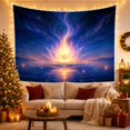 thumbnail image 3 of Luminous Translucent Lotus With Flower Full Bloom As, Mystical Fantasy for Space Lovers, Galaxy Room Decor, Mother's Day Gift, Tapestry Wall Hanging for Bedroom and Dorm, 3 of 7