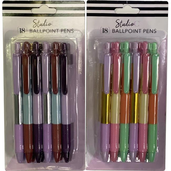 BIC Retractable Ballpoint Pens 1.0mm 18ct Multicolor Ink 