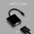 thumbnail image 2 of Adaptador Convertidor Acteck AC-934725 USB Tipo C a VGA Negro, 2 of 6
