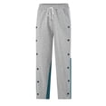 thumbnail image 3 of Zszcpp Wide Leg Pants Men'S Long Latest Color Matching Side Breasted Straight Stylish Button Trousers Casual Trouser, 3 of 5