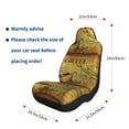 thumbnail image 4 of Naloa Coffee Vintage Car Seat Covers 2PCs Front Car Seat Covers Universal fit for Most Cars SUVs and Trucks - 2 PCS, 4 of 5