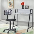 thumbnail image 6 of TMS Focus Metal Frame Kids Study Desk with Shelf, Two-Tone Black/White, 6 of 7