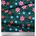 thumbnail image 3 of Soimoi Moss Georgette Fabric Leaves & Floral Artistic Print Sewing Fabric Yard 42 Inch Wide, 3 of 3