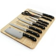 thumbnail image 2 of Lexi Home 10 Pc Stainless Steel Cutlery Set with Cutting Board, 2 of 3