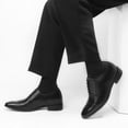 thumbnail image 2 of CMR CHAMARIPA Elevator Shoes for Men Shoes to Add Height Black Calfskin Leather Dress Wedding Shoes 7CM /2.76 Inches, 2 of 8