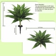 thumbnail image 2 of Artificial Agave Plant with Ground Stake UV Resistant Outdoor Decor,Realistic Fake Agave Stake for Patio Garden(2 Pack), 2 of 5