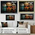 thumbnail image 4 of Designart "African Shifting Towards" African Floater Framed Wall Decor, 4 of 7