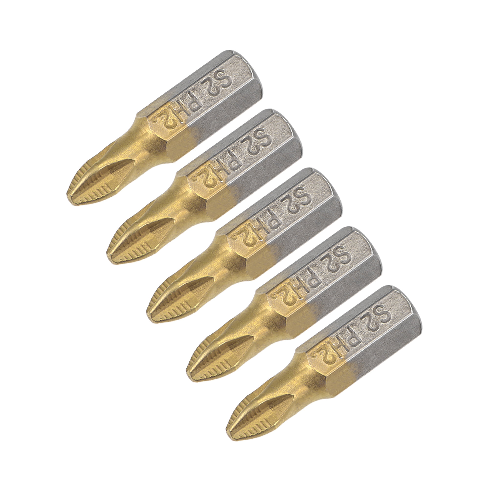 1/4Inch Hex Shank Phillips Screwdriver Bit, 25mm Length PH2