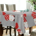 thumbnail image 3 of Coolnut Valentine's Day Gnome Rectangle Tablecloth, Waterproof Washable Polyester Table Cover for Kitchen Dinner Party, 60 x 120 Inch House Decor, 3 of 7