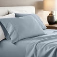 thumbnail image 2 of Noble Linens 2 Piece Pillow Case Set, Light Blue, Standard/Queen, 2 of 11