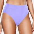 thumbnail image 3 of Women's Casual High Waisted Solid Color Split Plus Size Swim Trunks, 3 of 6