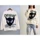 thumbnail image 2 of off white 9566 Blanco Manga Larga Moda Suéter De Punto Para Las Mujeres Hombres, 2 of 3
