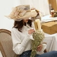 thumbnail image 2 of Riforla Single Flower Beach Women's Bright Sun Hat Sunscreen Breathable Fisherman Hat Bucket Hats Army Green M, 2 of 4