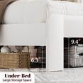 thumbnail image 4 of Jopath Queen Size Bed Frame with Wooden Headboard and Large Under Bed Storage,Platform Bed Frame for Teen and Adult White, 4 of 6