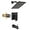 Oil Rubbed Bronze, variant on Shower Faucet Set with Tub Spout Bathtub Faucet Kit Complete Tub Shower Trim Kit with Solid Brass Rough-in Valve and 8 Inch Square Rainfall Showerhead Bent Shower Arm Matte Black