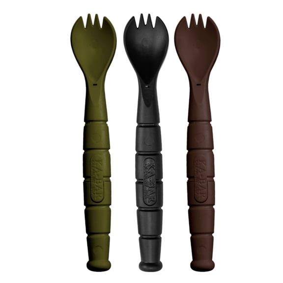 KA-BAR Tactical Spork Field Kit Spoon Fork Knife 3-Pack A