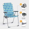thumbnail image 3 of Matladin Aluminum 2-pack Patio Wedded Lawn Folding Chairs with Detachable Cup Holder,  Lightweight Beach & Lawn Seating for Outdoor Relaxation, 3 of 8
