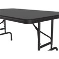 thumbnail image 2 of Correll 22-32"H Adjustable Height Melamine Top Folding Table in Black Granite, 2 of 3