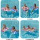 thumbnail image 3 of Pool Hammock, Floating Bed 4-in-1 Inflatable Lounge Foldable Portable Ultralight Float Hammock, Light Blue + Rose Red, 3 of 5