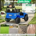 thumbnail image 6 of 24V Ride on Toys for Big Kids, 2 Seater Ride on Cars w/Remote Control, 21" Spacious Seat, 2WD/4WD Switchable, Spring Suspension, Story, Bluetooth, LED, Electric Vehicle for Boy Girl(Blue), 6 of 18