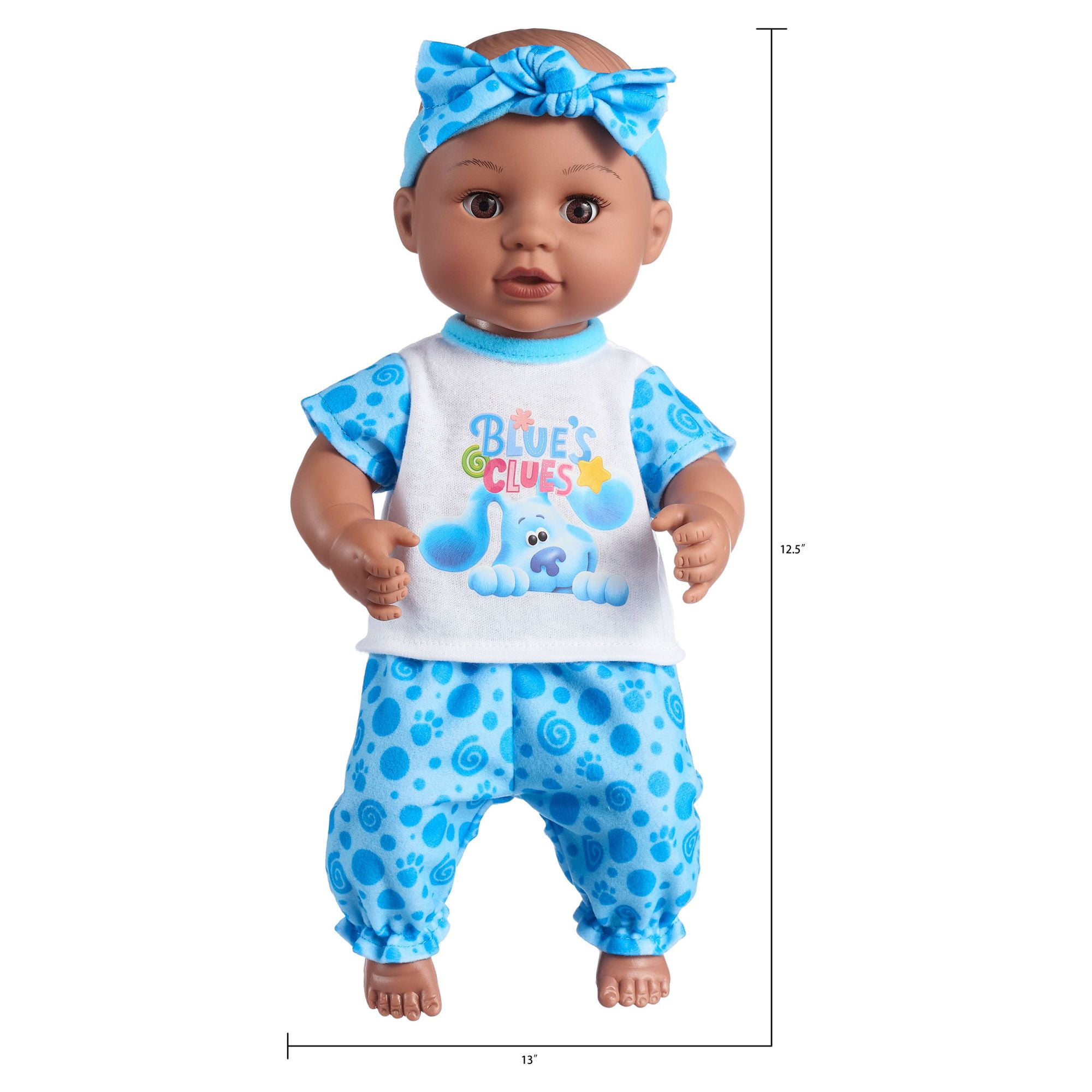 My Sweet Love Blue Clues & You Baby Play Set, Deep Skin Tone, 8 Pieces