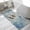 Blue, variant on Christmas Snowflakes Washable Area Rugs for Living Room Bedroom, Large Non Slip Indoor Floor Carpet Absorbent Low Pile Grey Winter Snow Vintage Country Door Mat Rugs for Bathroom Entryway 47.2"x63"