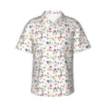 thumbnail image 2 of Picia Summer Floral Gentle Cotton Regular Fit Short Sleeve Casual Hawaiian Shirt for Men-3X-Large, 2 of 8