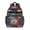 Basketball and Fire, variant on Basketball and Hoop Wooden Pattern Backpack for School, Cute School Bag with Adjustable Shoulder Straps and Padded Back, 15.25"x11.5"x5.25"