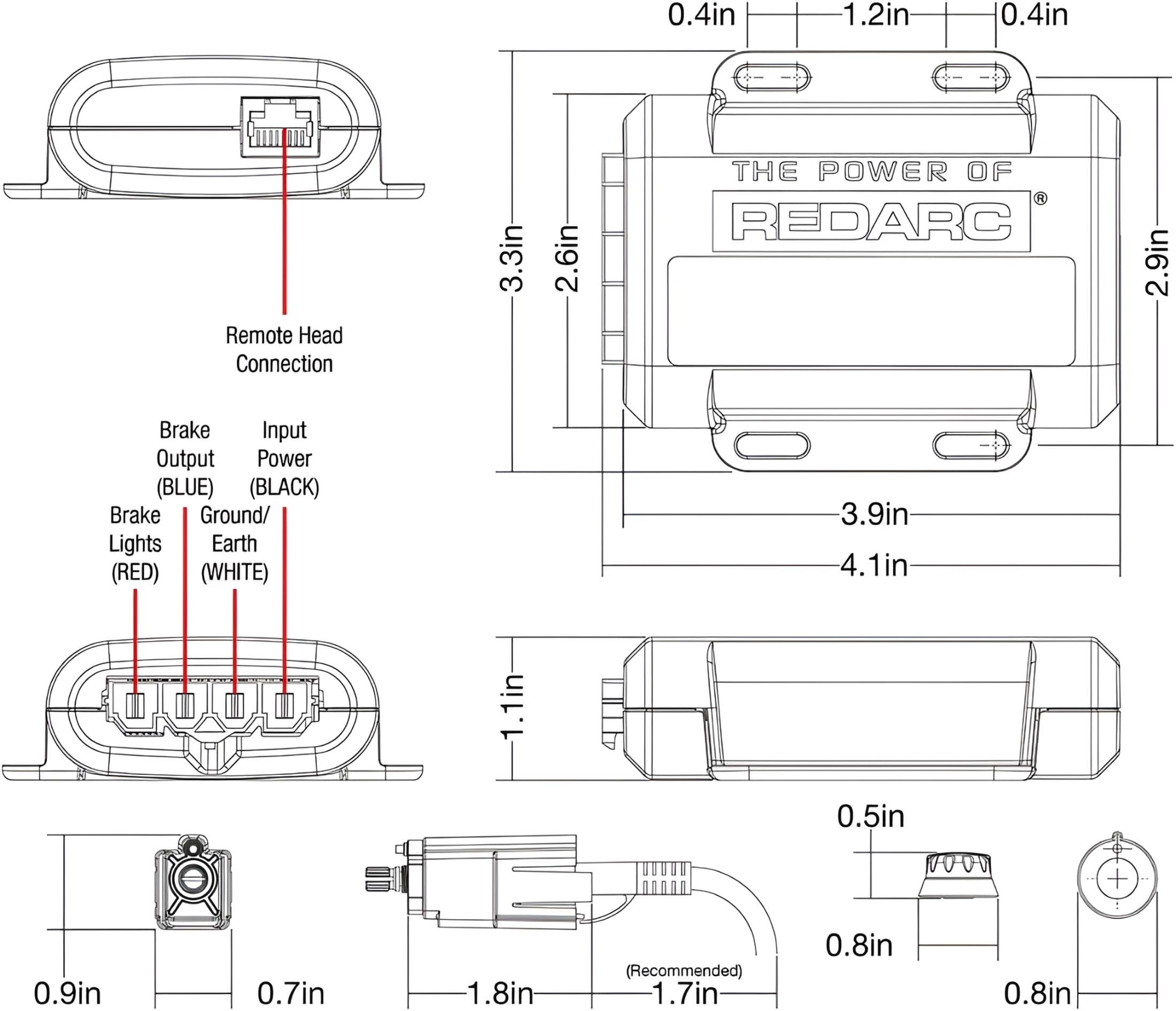 Tow-Pro Liberty Electric Brake Controller, Redarc 81-2200