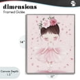 thumbnail image 4 of Stupell Industries Cottage Ballerina With Floral Headdress Gray Framed Giclee Art, 11 x 14, by Creative Studio, 4 of 8