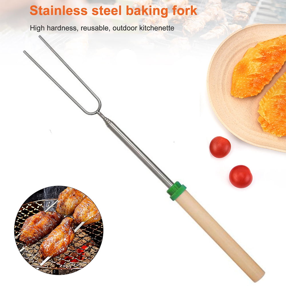 Elbourn Extendable Marshmallow Roasting Sticks Smores Skewers & Hot Dog Forks for Campfire