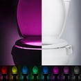 thumbnail image 3 of CycloneSound 6-Pack of Toilet Night Light Water Resistant LED Light 8 Color LED Light Motion Activated Motion Sensor, 3 of 4