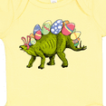thumbnail image 4 of Inktastic Easter Bunny Stegosaurus with Eggs and Pink Ears Boys or Girls Baby Bodysuit, 4 of 5