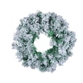 thumbnail image 2 of 12 inch Snow Flocked Wreath, Artificial Winter Wreath, Front Door Wreath, Small Hanging Wreath for Home Wedding Wall Window Decor, 2 of 9