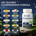 thumbnail image 6 of Cortisol Supplement,10-in-1 Cortisol Reducer Manager for Women and men,with Magnesium, Ashwagandha,Rhodiola, L-Theanine,Balanced Cortisol Levels for Mood,Sleep Support, 60 ct, 6 of 7